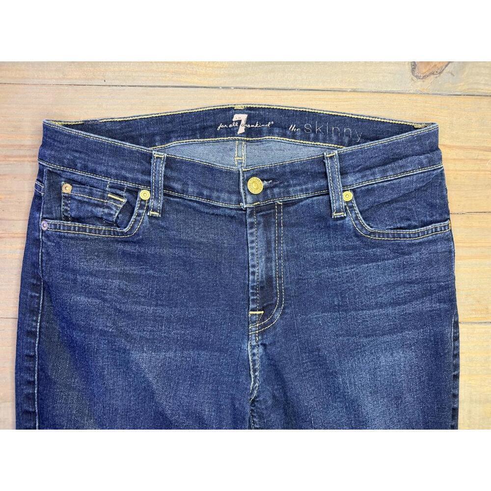 7 For All Mankind Women's Skinny Jeans Dark Wash- Size 29